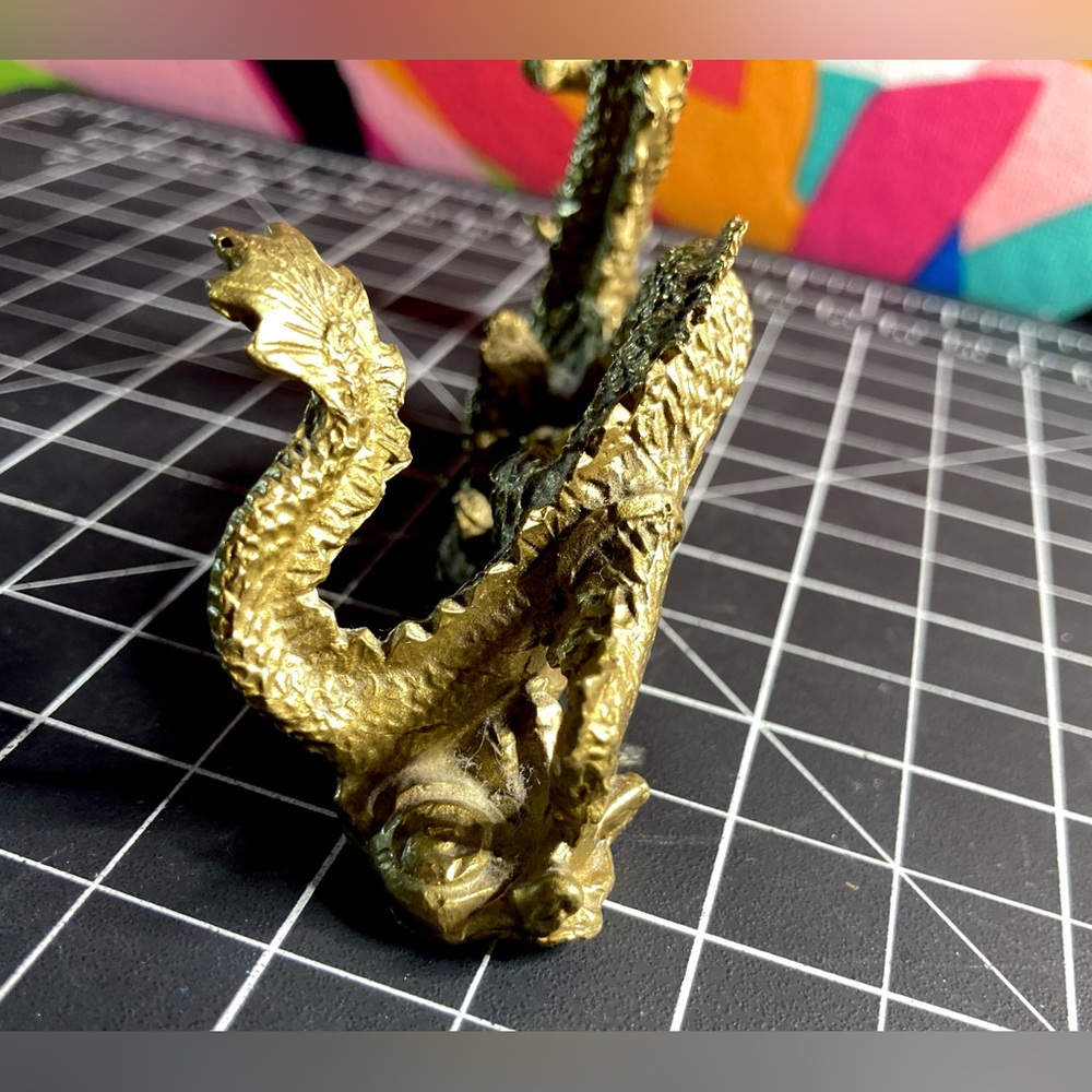 Brass Collectible Dragon Statue | Luck Dragon - Picture 5 of 16